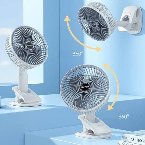 Mini Folding Rechargeable  Fan 9 inch Pedestal Standing Fan -SK06